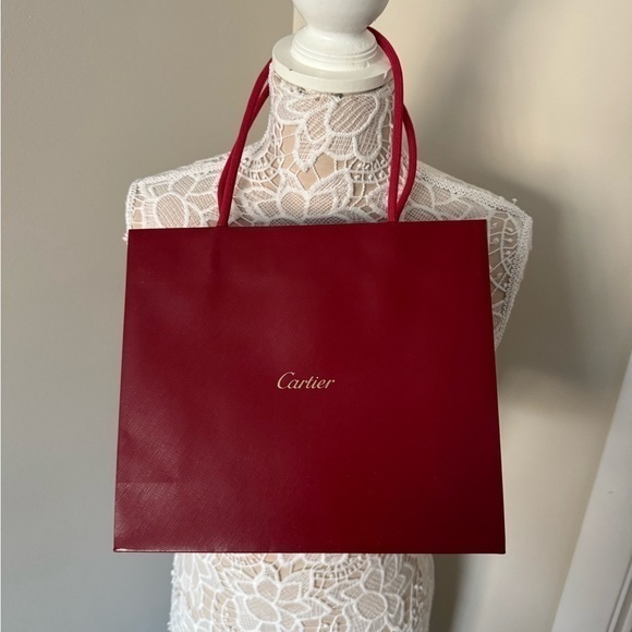 Cartier Handbags - Cartier Red Shopping Bag
